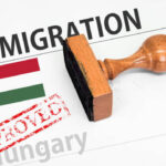 Approved Immigration Hungary application form with rubber stamp